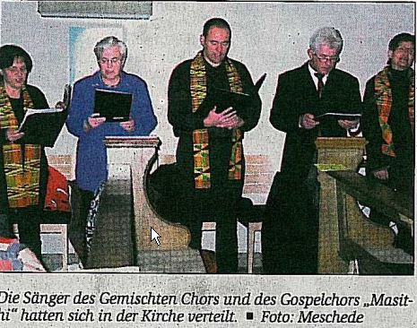 Masithi Gospelchor Presse 2007 DerPatriot